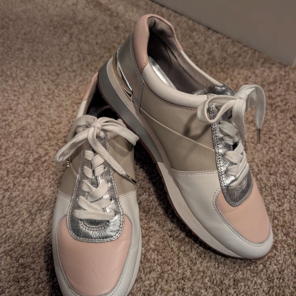 Michael Kors Pink and Silver Women's Sneakers
